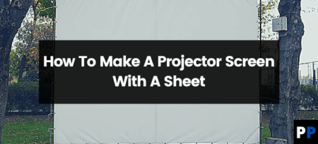 How To Make A Projector Screen With A Sheet