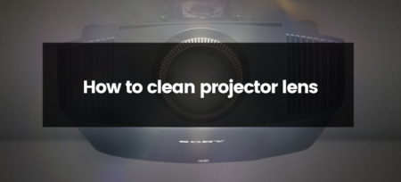How to clean projector lens