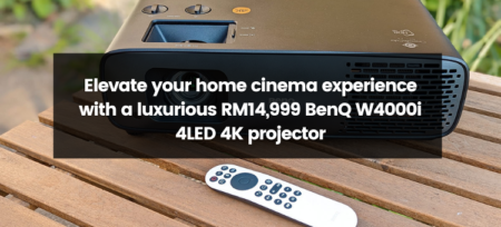 Elevate Your Home Cinema Experience with the Luxurious BenQ W4000i 4LED 4K Projector at RM14,999