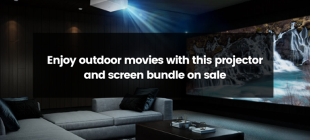 Transform Your Summer Nights: Enjoy Outdoor Movies with This Projector and Screen Bundle on Sale