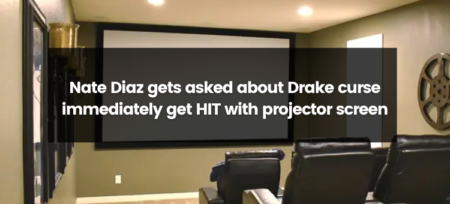 The “Drake Curse” Strikes Again: Nate Diaz Hit with Projector Screen After Drake Question