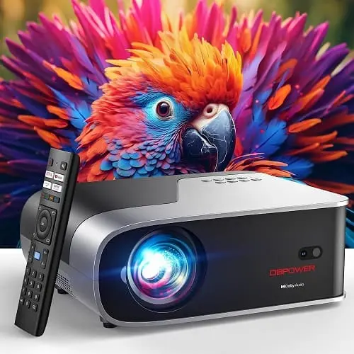 DBPOWER Smart Projector with WiFi and Bluetooth